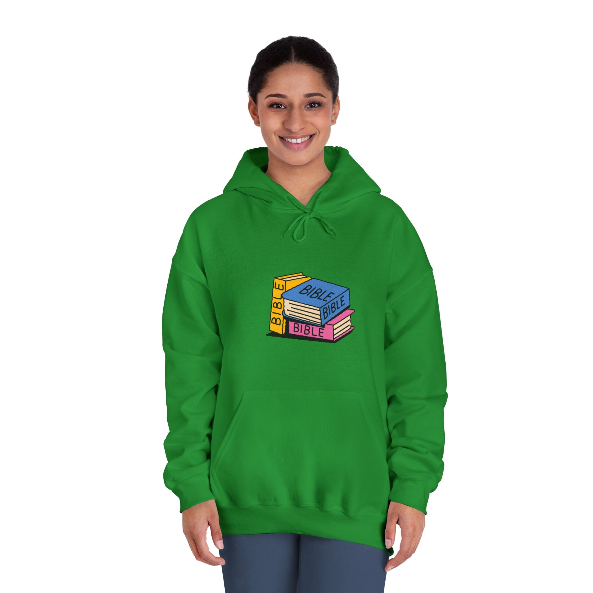 Cozy Bible Bookstack Unisex Hoodie