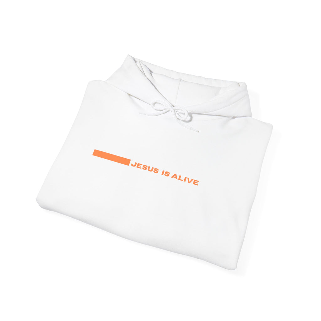 Jesus Is Alive Heavy Christian Apparel Hooded Sweatshirt