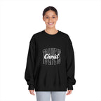 Unisex Crewneck Sweatshirt - 'To Live is Christ' Inspirational Apparel