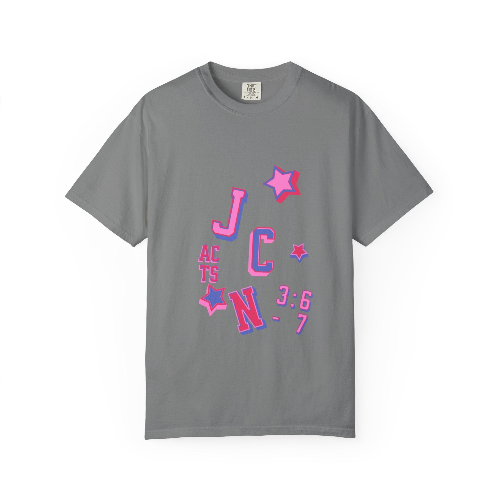women's Garment-Dyed T-Shirt - 'JC Acts 3:6-7' Inspirational Tee