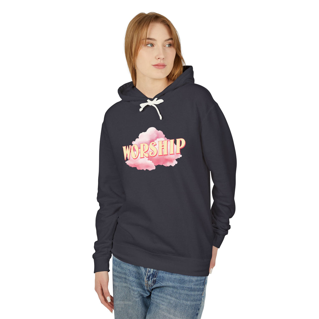 Christian Worship Hoodie - Unisex Lightweight Sweatshirt